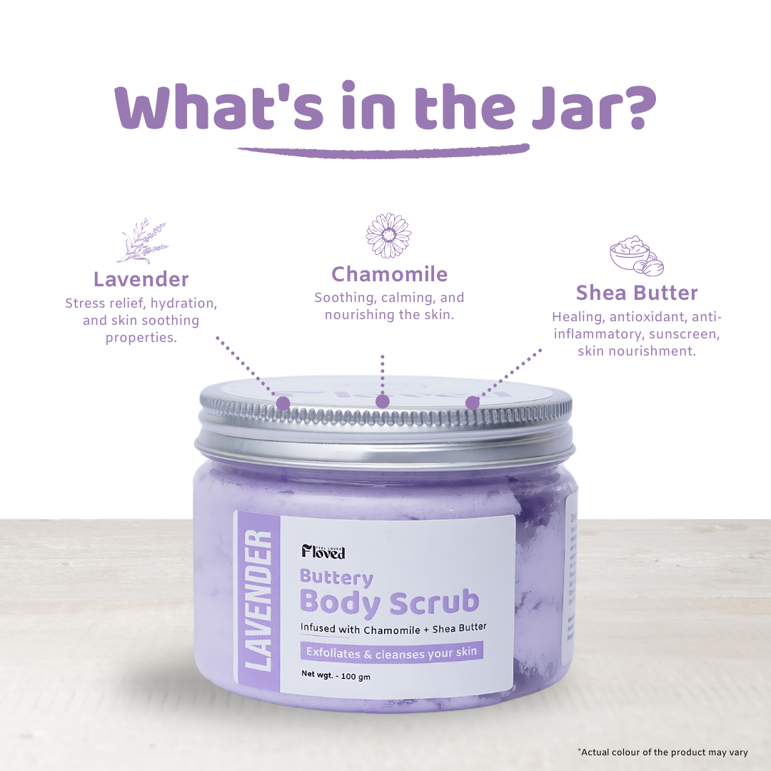 Lavender Buttery Body Scrub (100gm)