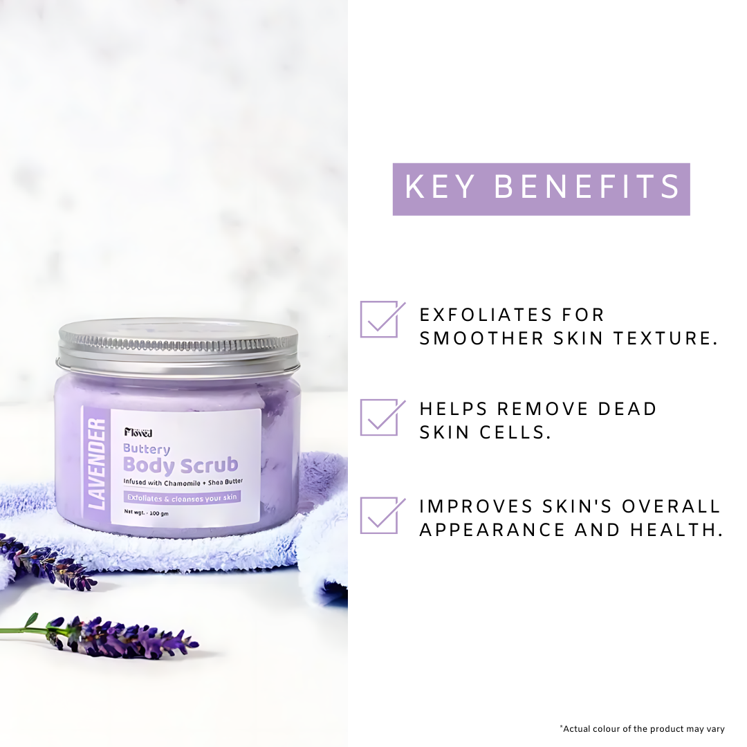 Lavender Buttery Body Scrub (100gm)