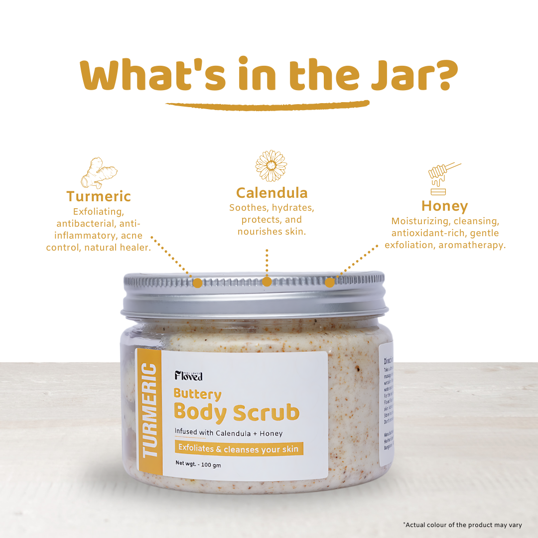 Turmeric Buttery Body Scrub (100gm)