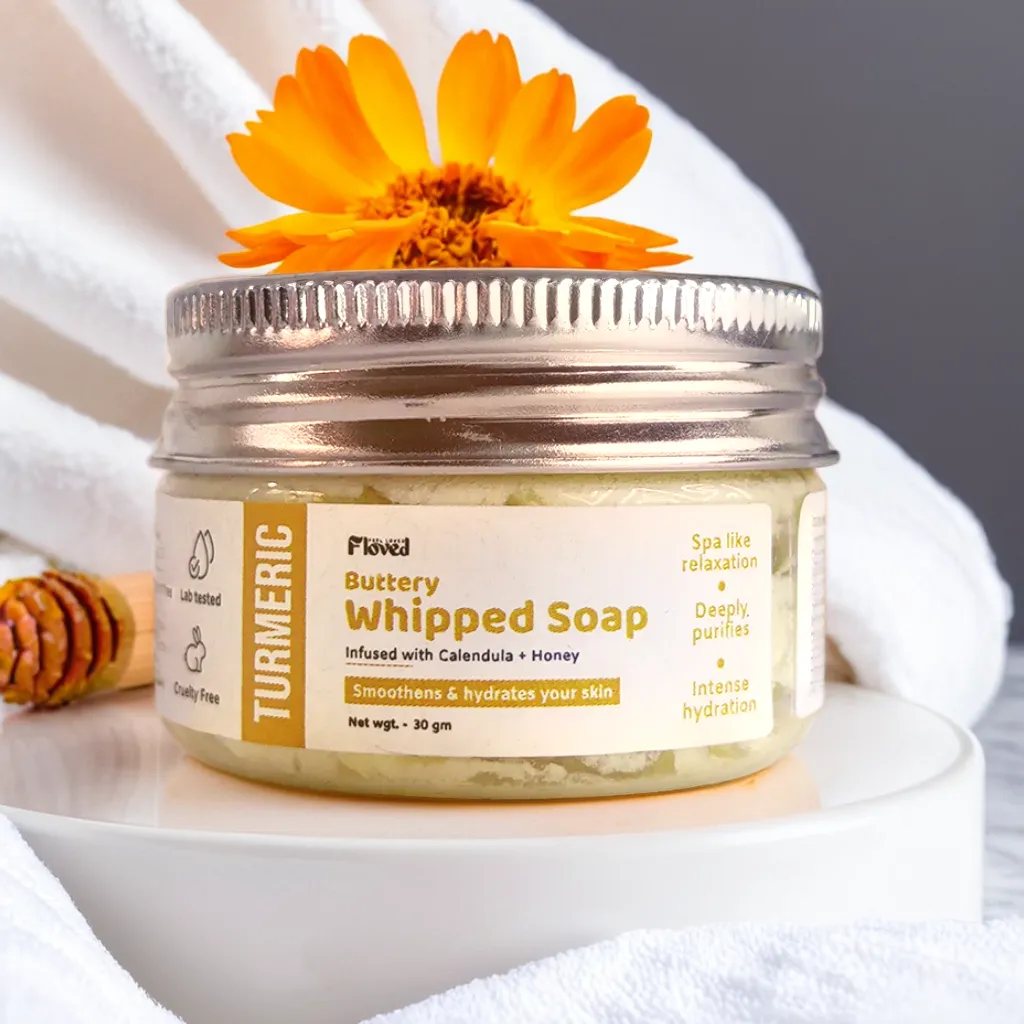Turmeric Buttery Whipped Soap (30gm)