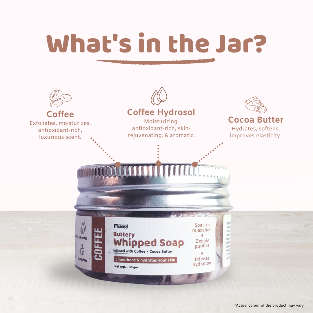 Coffee Buttery Whipped Soap (30gm)