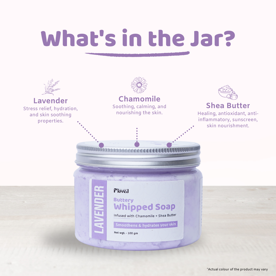 Lavender Buttery Whipped Soap (100gm)