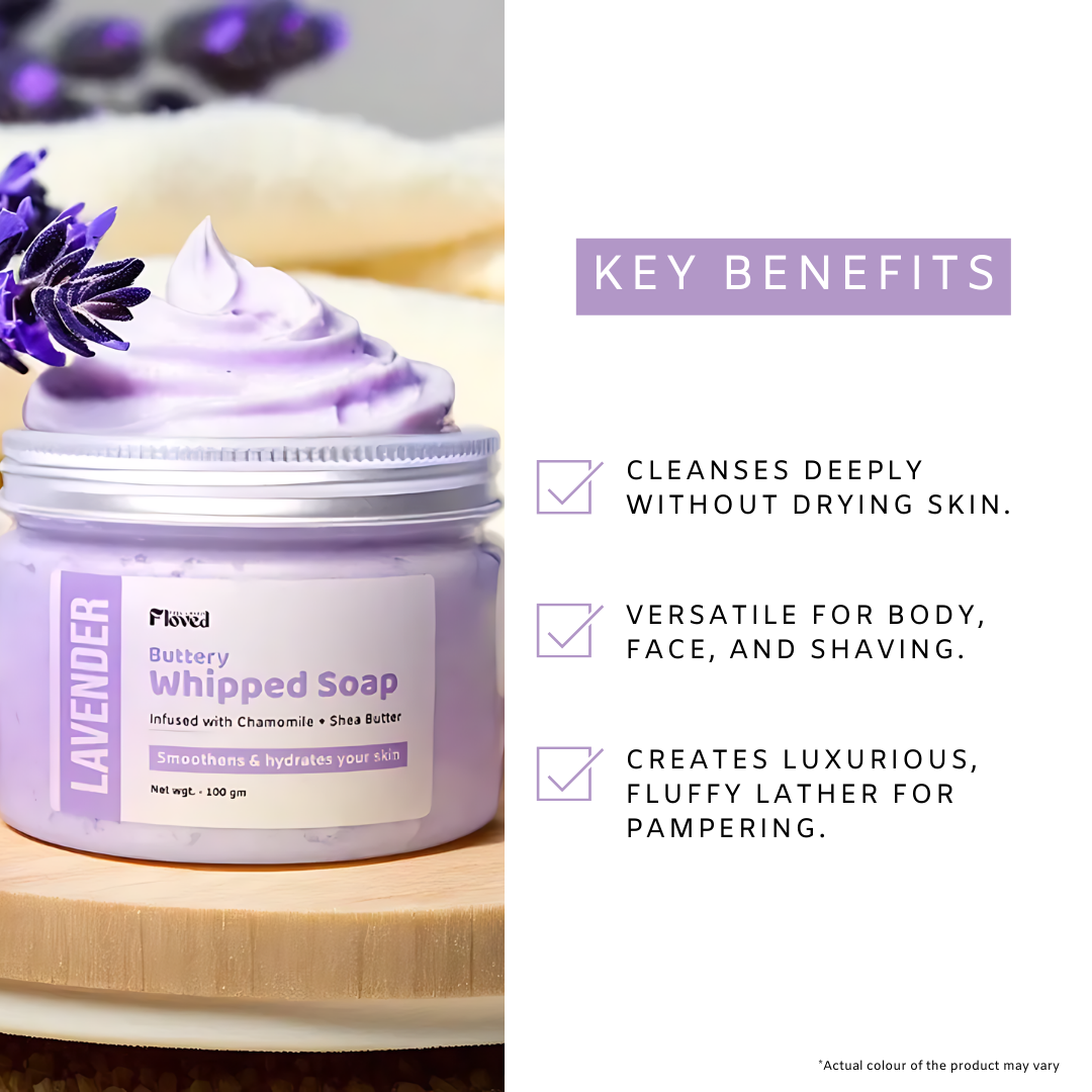 Lavender Buttery Whipped Soap (100gm)
