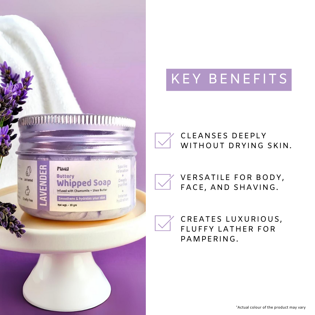 Lavender Buttery Whipped Soap (30gm)