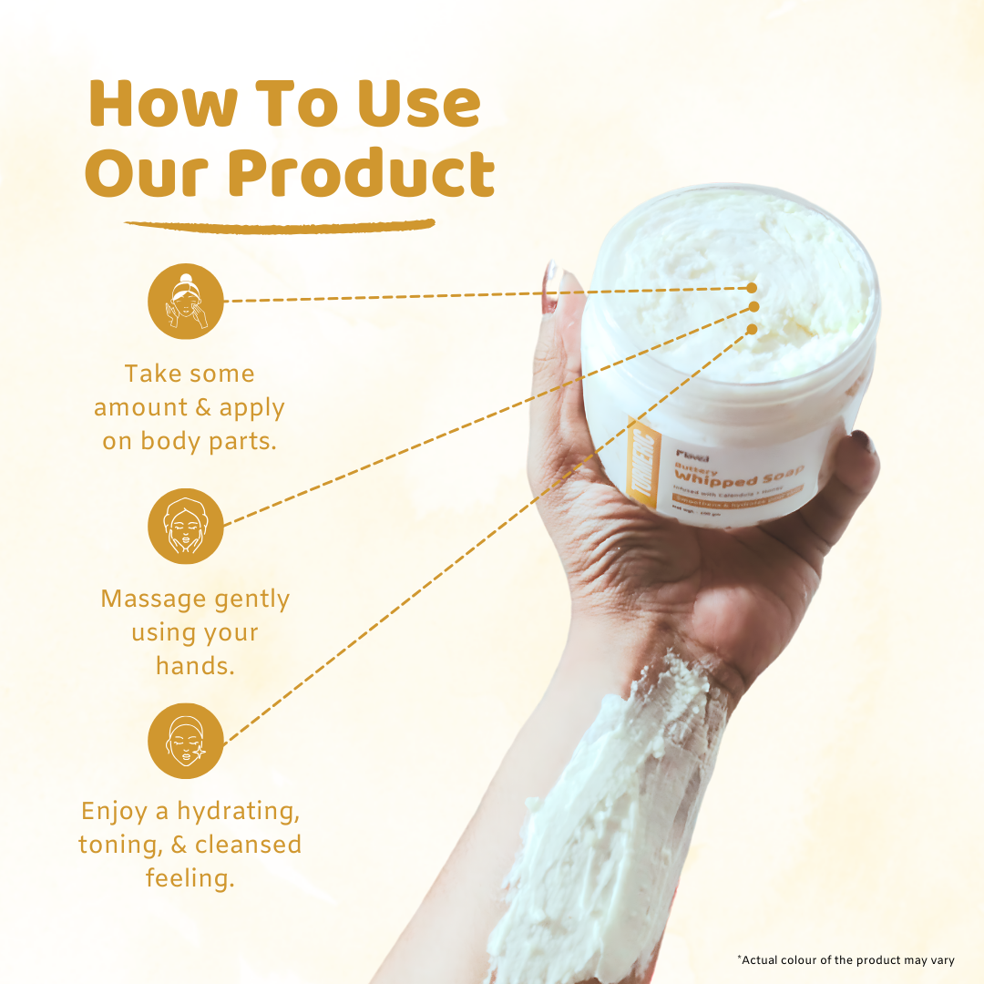 Turmeric Buttery Whipped Soap (30gm)