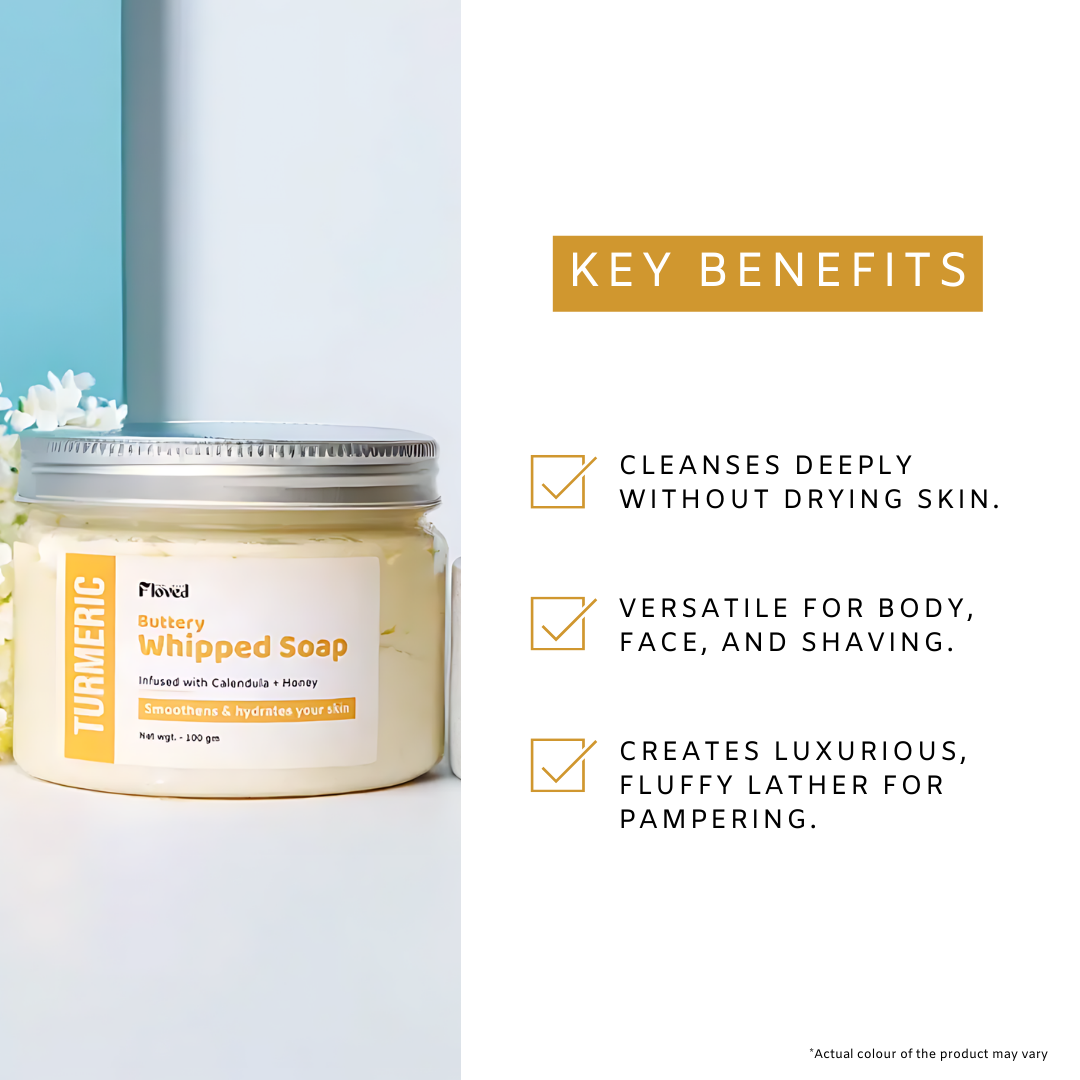 Turmeric Buttery Whipped Soap (100gm)